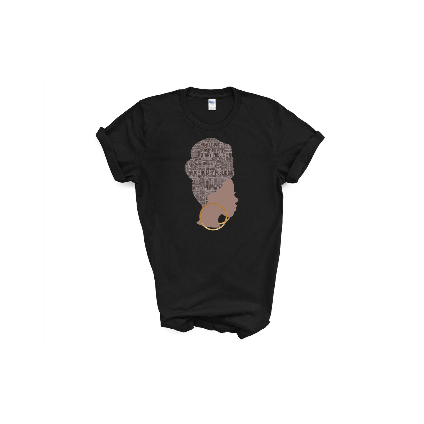 Notary Head Black Tee